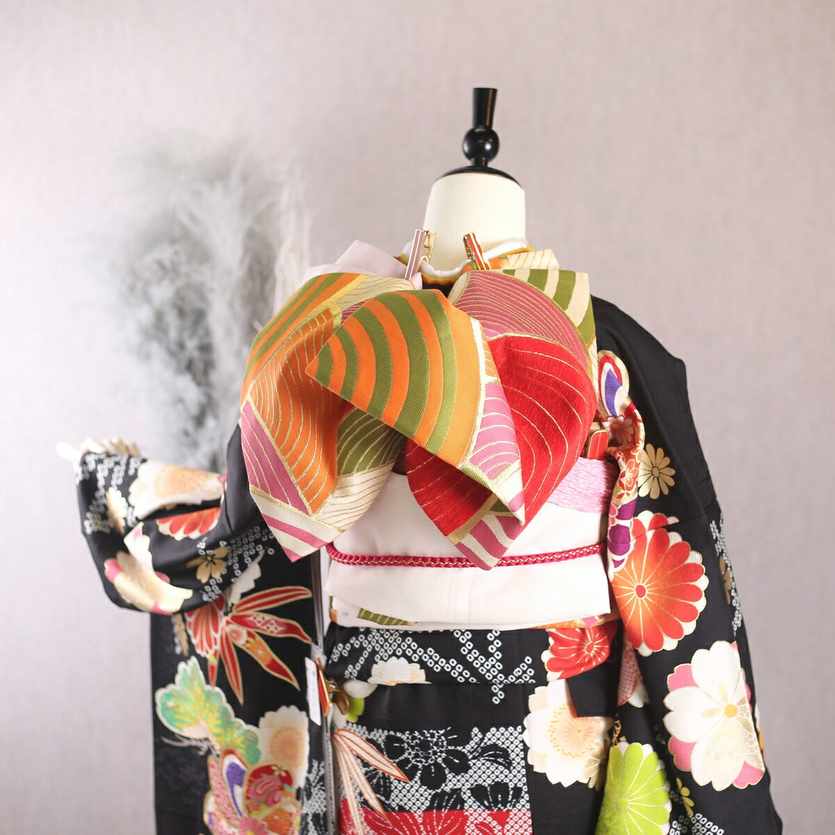 楽天市場】【中古】振袖 7点フルセット Lサイズ 振袖セット 振袖フル