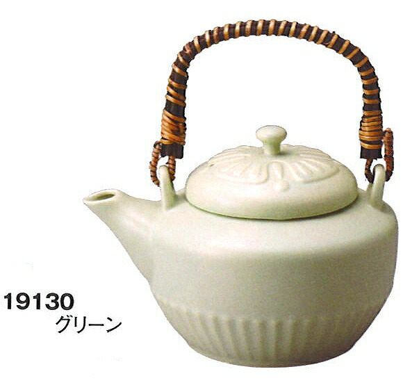 楽天市場】三陶 萬古焼 耐熱土瓶 1000ml グリーン 19130 黒釉 19129