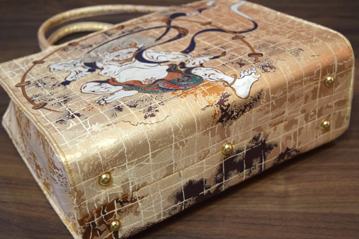 楽天市場】【日本製】和柄・金襴和装バッグ・トートバッグ「風神雷神