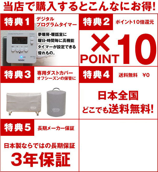 楽天市場】遠赤外線 パネルヒーター 夢暖望 660型 暖房 特典