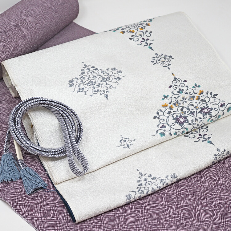 楽天市場】名古屋帯 白 正絹 未使用 九寸帯 織華佐竹 11 送料無料 九寸