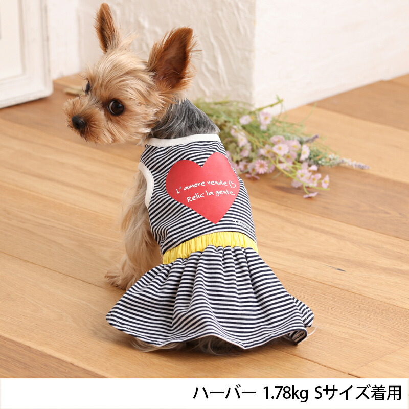 楽天市場】ハートボーダーワンピ XS/S/M/L/XL/XXL TINOTITO -ティノ