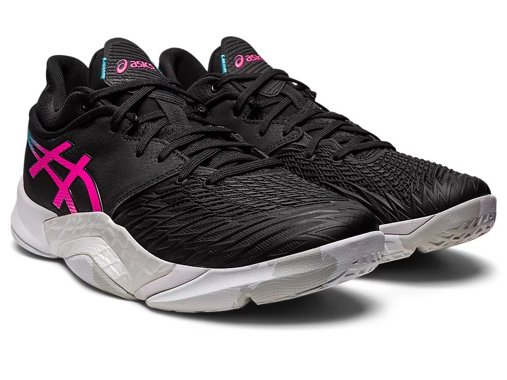 楽天市場】アシックス アンプレ アルス LOW ブラック/ピンクグロー