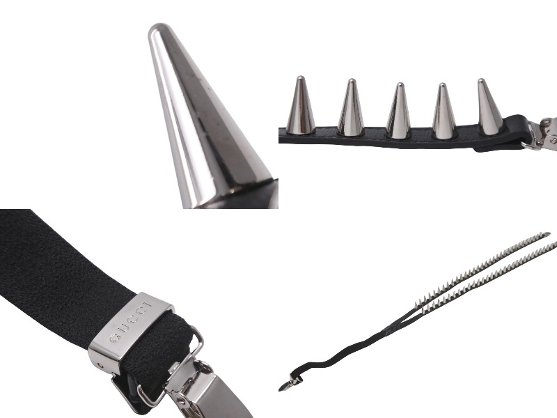 楽天市場】極美品 GUCCI グッチ サスペンダー スタッズ スパイク