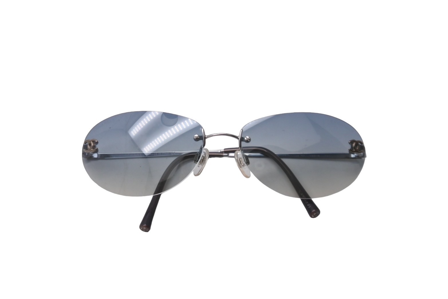 楽天市場】極美品 CHANEL シャネル サングラス リムレス ココマーク 59