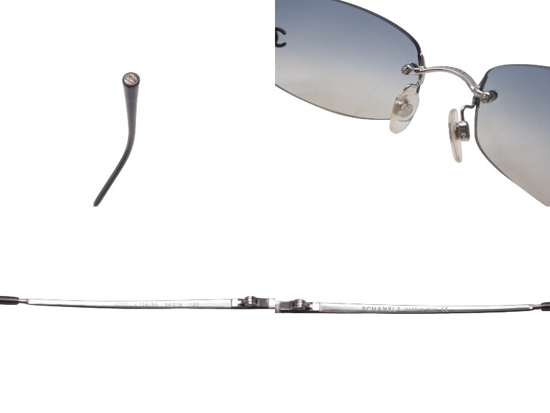 楽天市場】極美品 CHANEL シャネル リムレスサングラス ココマーク