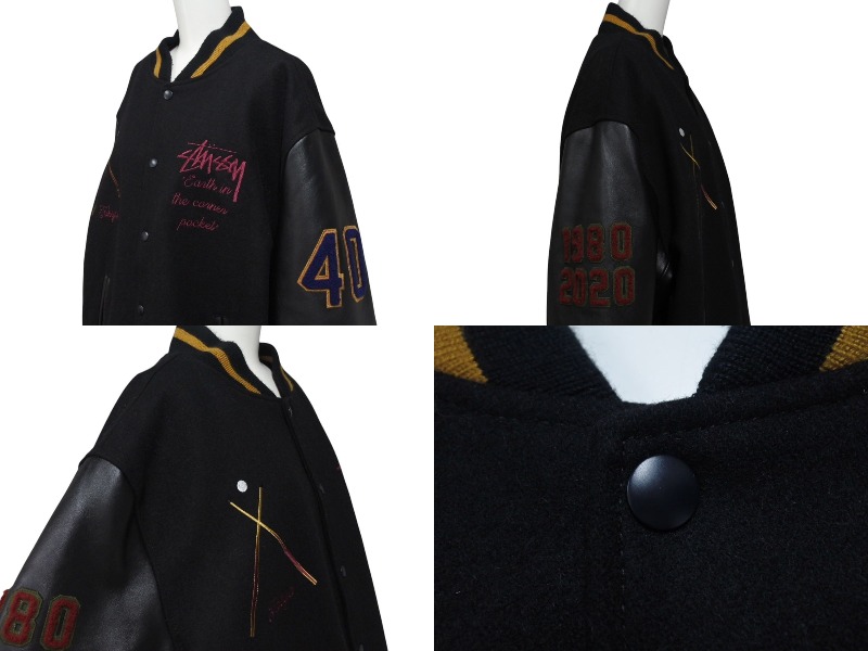 楽天市場】STUSSY ステューシー 40TH ANNIVERSARY IST VARSITY JACKET