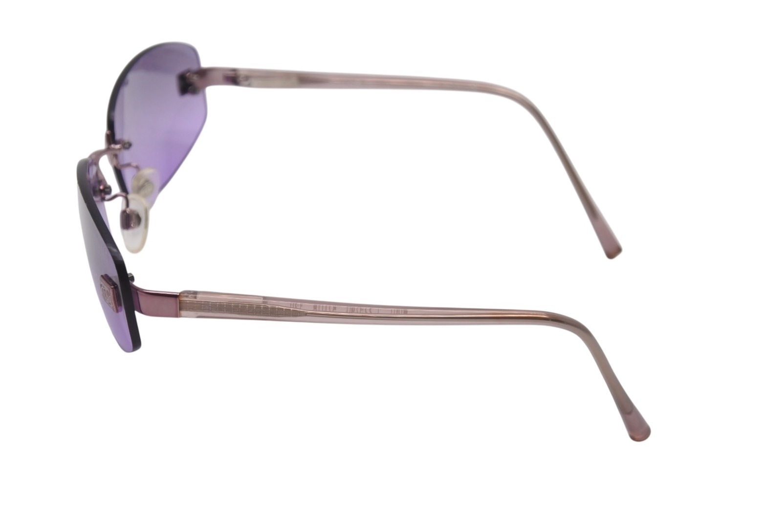 極美 CHANEL シャネル パープル リムレス サングラス アイウェア 極美