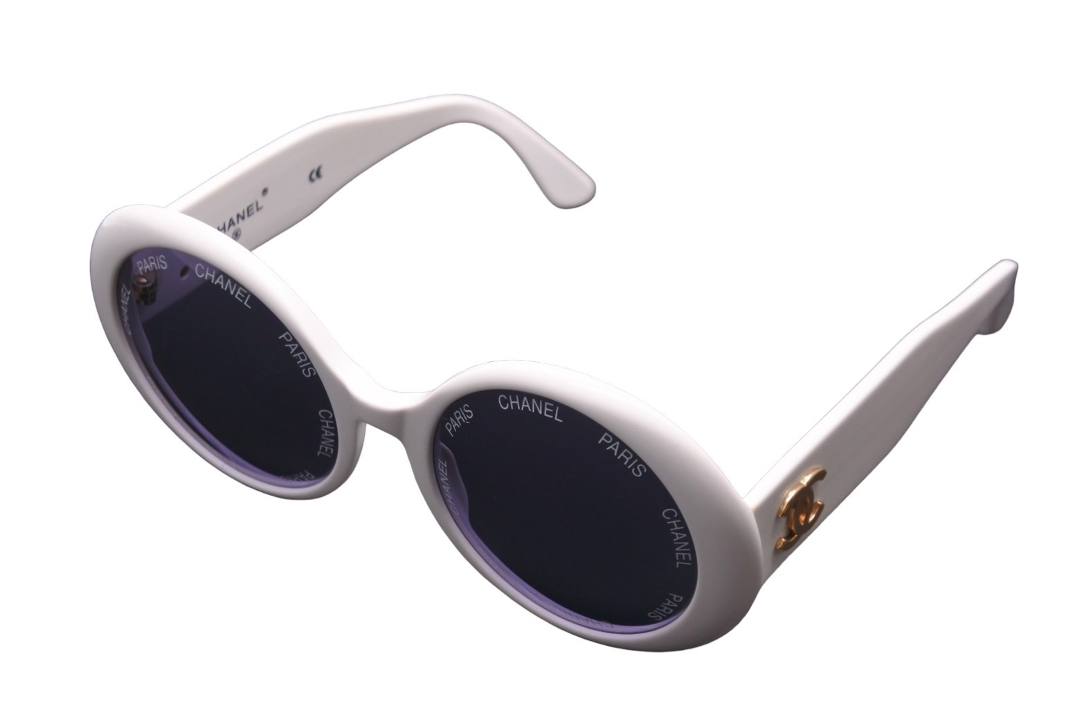 楽天市場】【セール】Chanel シャネル サングラス ロゴ 白 ココマーク