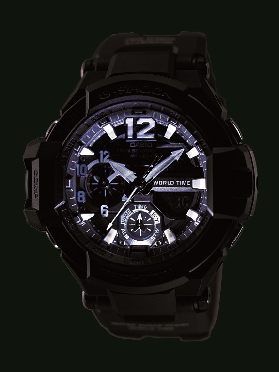 楽天市場】G-SHOCK Gショック アナログ GA-1100-1AJF スカイ