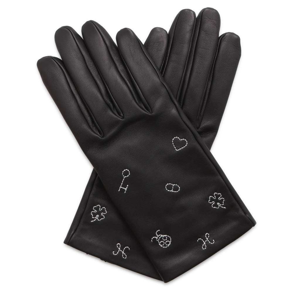 楽天市場】エルメス グローブ ラッキーチャーム 刺繍 ラムスキン