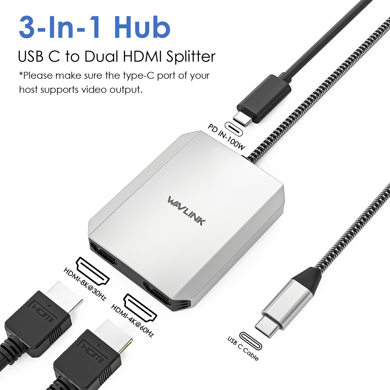 楽天市場】【業界トップの信頼性】WAVLINK USB-C to HDMI デュアル