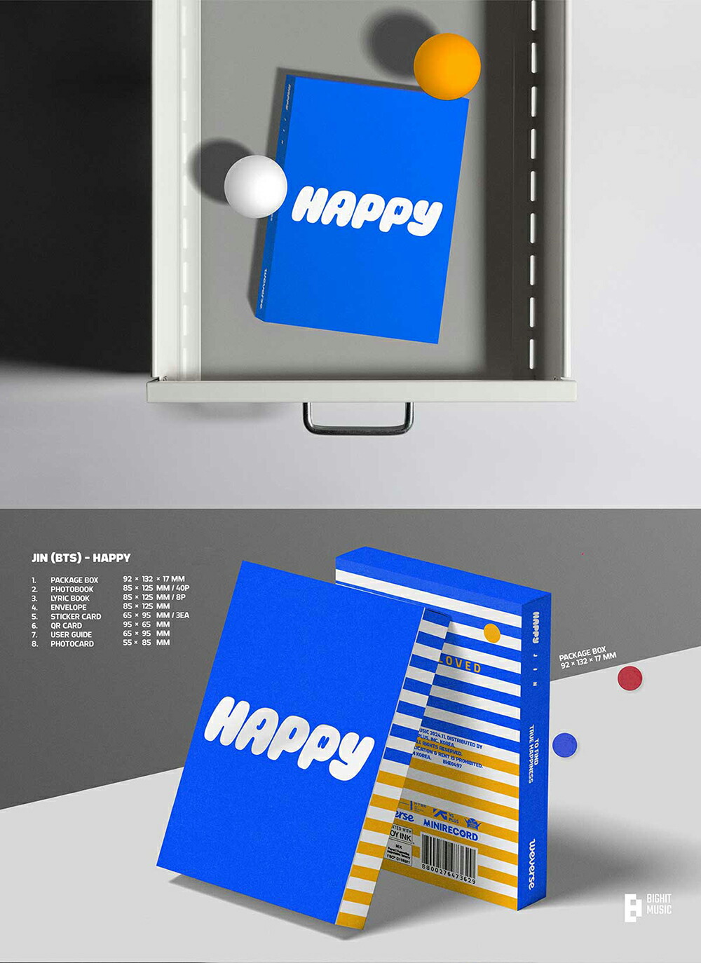 楽天市場】JIN (防弾少年団 BTS) - Happy / SOLO ALBUM (Weverse