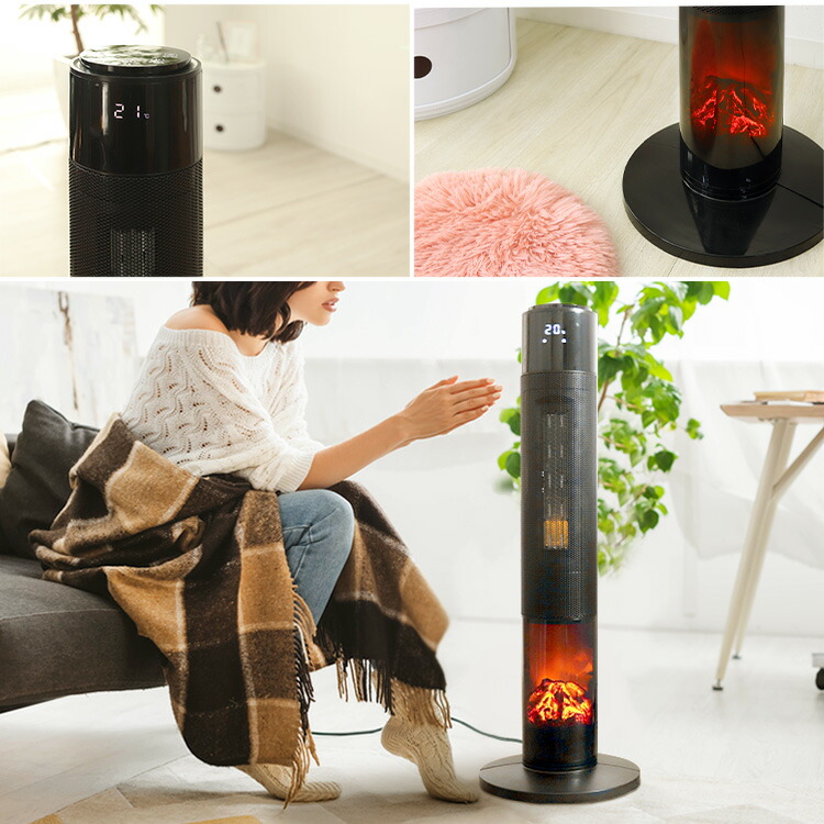 楽天市場】【新生活応援 4,980円】ヒーター 暖炉 暖炉型ファンヒーター