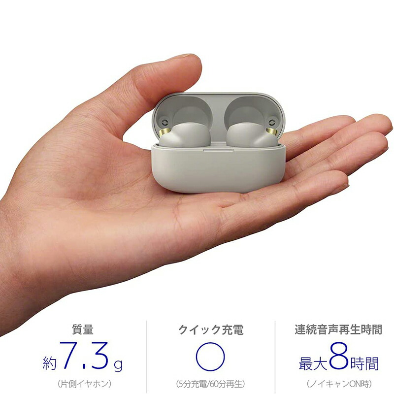 楽天市場】SONY フルワイヤレスイヤホン WF-1000XM4 シルバー プラチナ