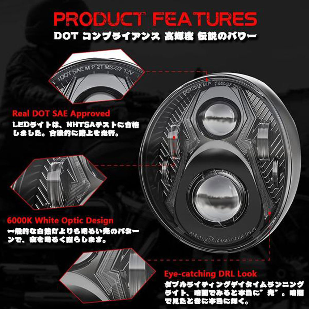 楽天市場】【FLHR/FLTRX専用】 LED ヘッドライト アセンブリー