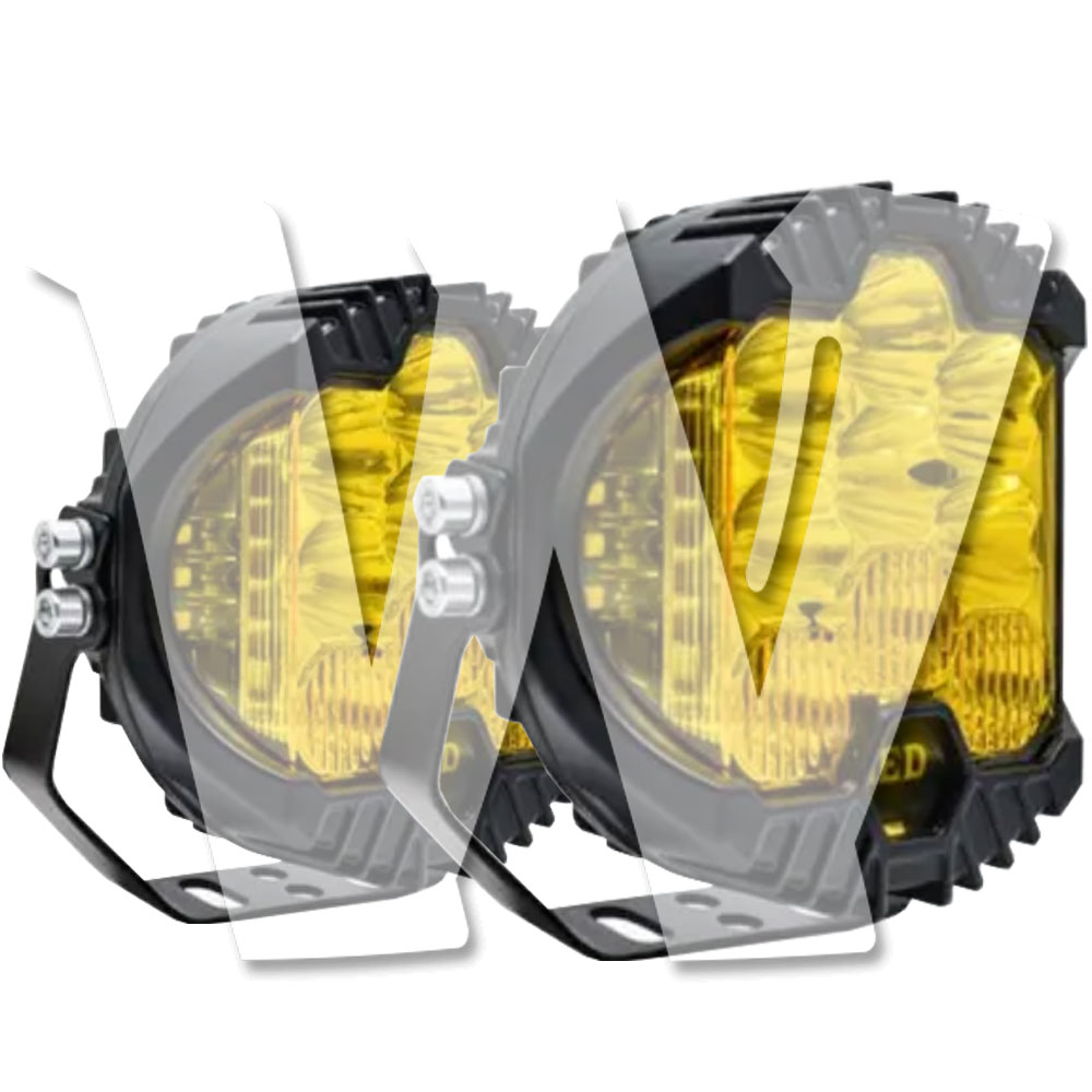 楽天市場】作業灯 LED ワークライト 5インチ 50W 4200LM イエロー 2個