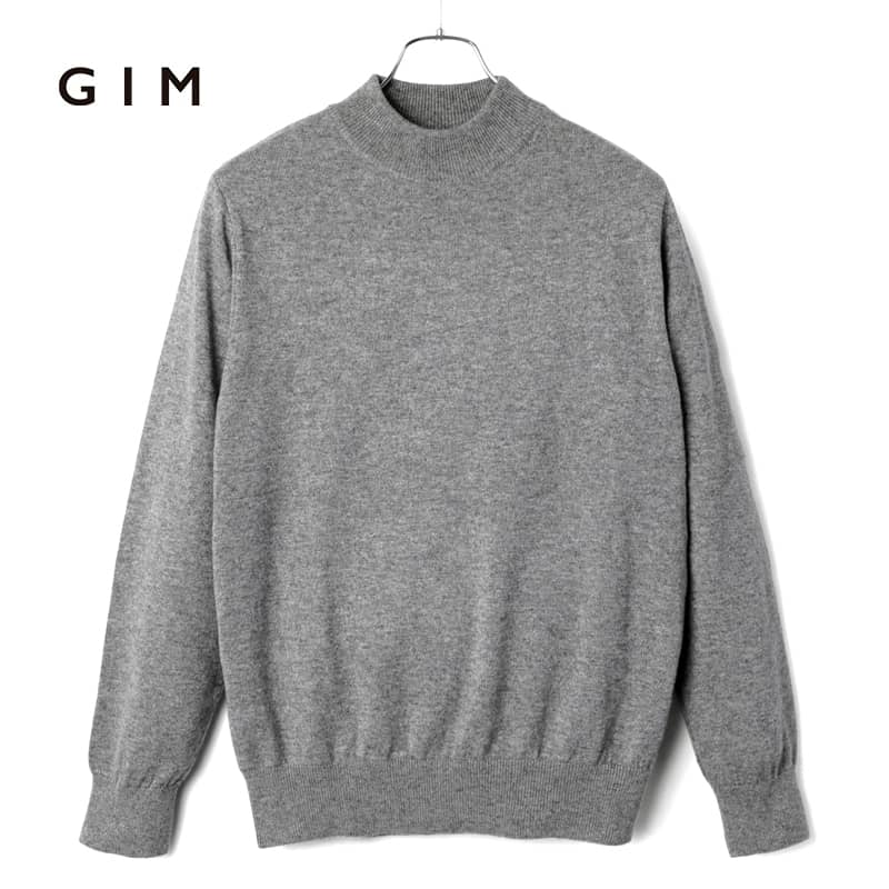 楽天市場】GIM / ジム｜カシミヤシルク12Gモックネックニット
