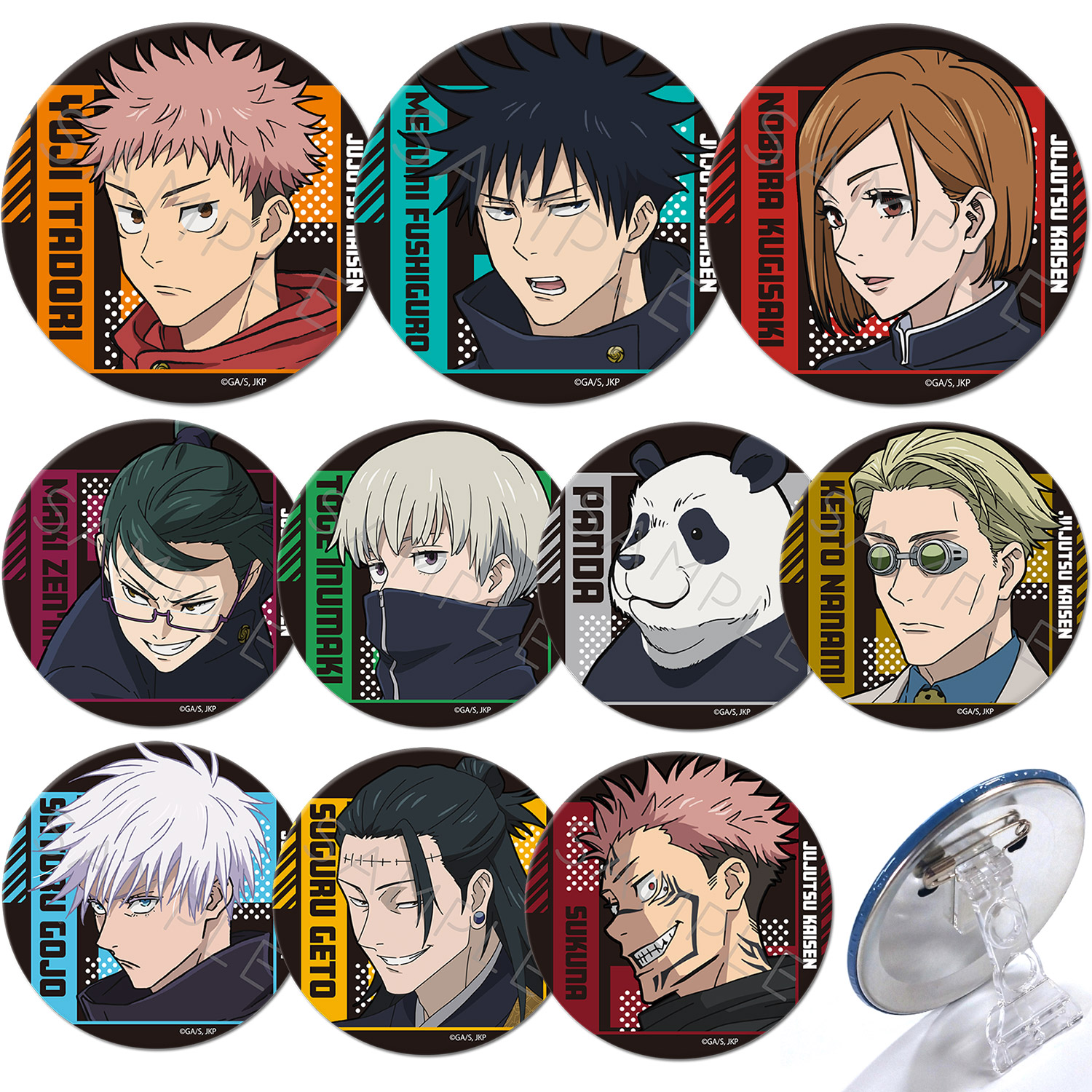 楽天市場】『呪術廻戦』 2期 第2弾 3way缶バッジ(75mm) NA(虎杖悠仁