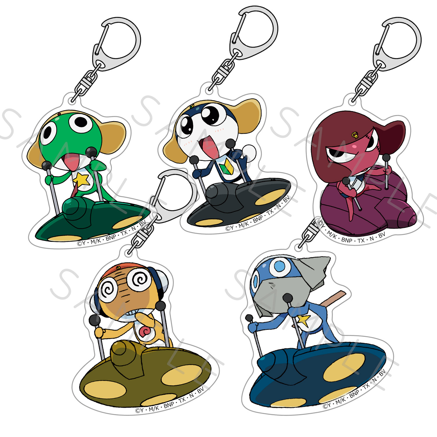 楽天市場】アニメ『ケロロ軍曹』 アクリルキーホルダー A(ケロロ) B