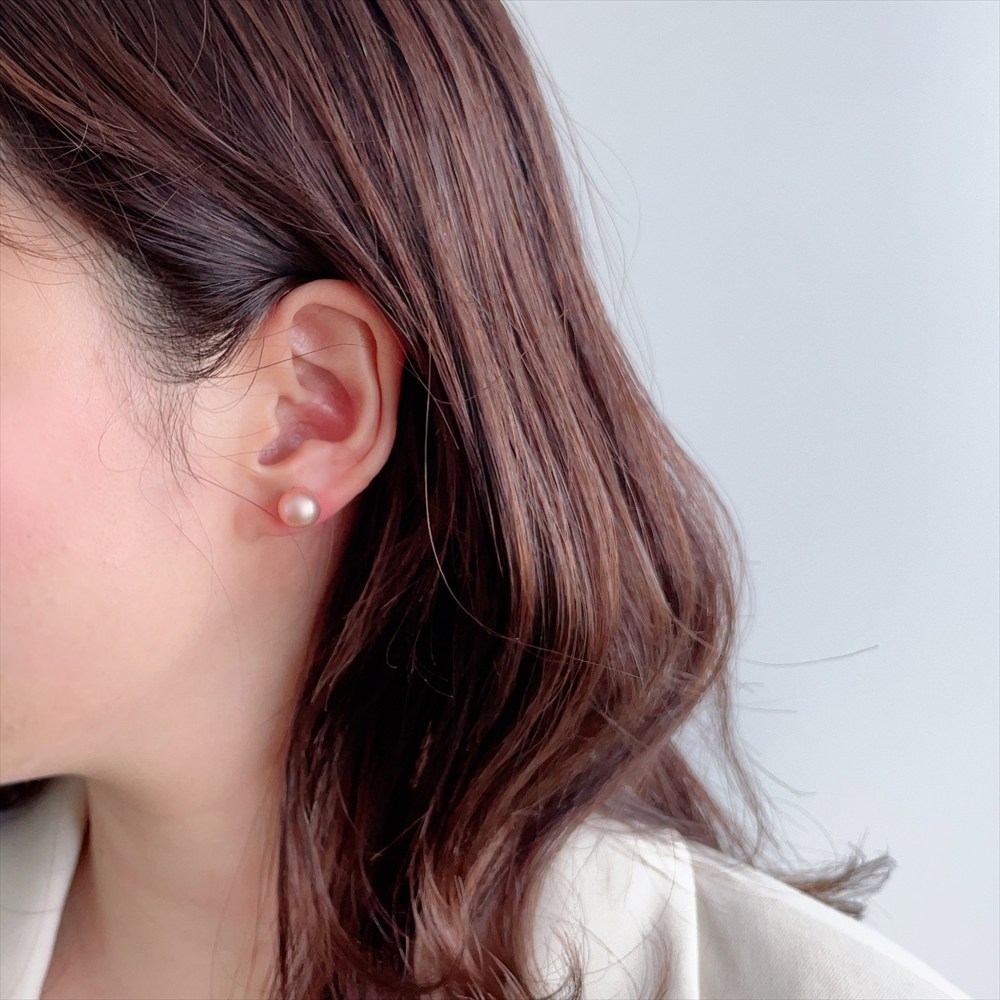 楽天市場】【WEB限定】《Bubble》 淡水真珠 ピアス ピンク 8.5mmUP