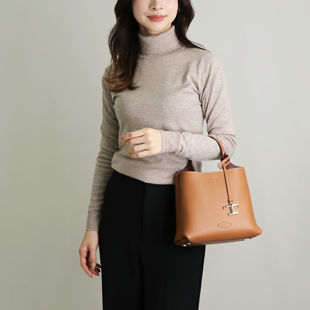 楽天市場】トッズ TOD'S 2WAYバッグ T タイムレス XBWAPAA9100 QNK