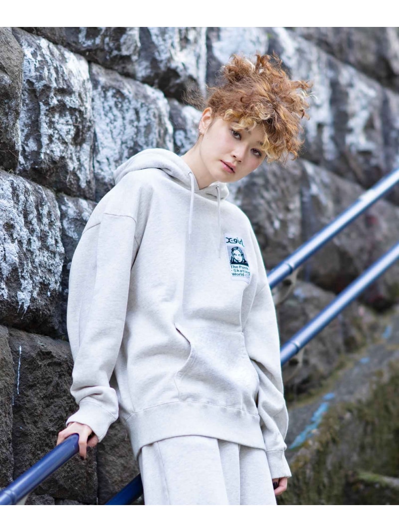 楽天市場】FACE PATCH SWEAT HOODIE パーカー X-girl X-girl エックス