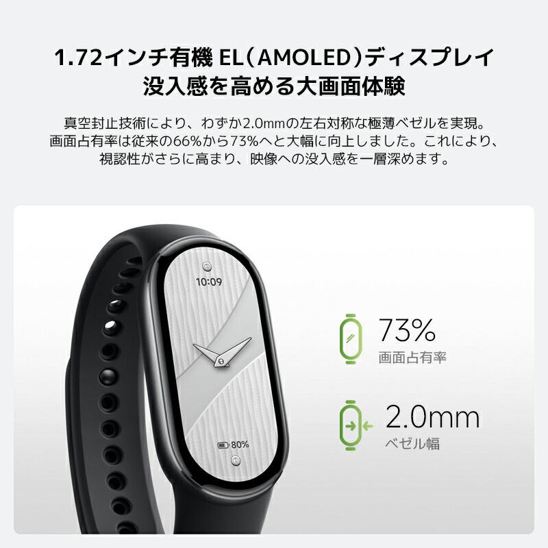 楽天市場】Xiaomi Smart Band 10 スマートウォッチ 1.72インチ 睡眠