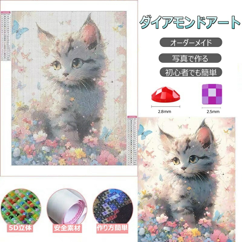 楽天市場】【2点で450円OFF】【オーダーメイド】ダイヤモンドアート