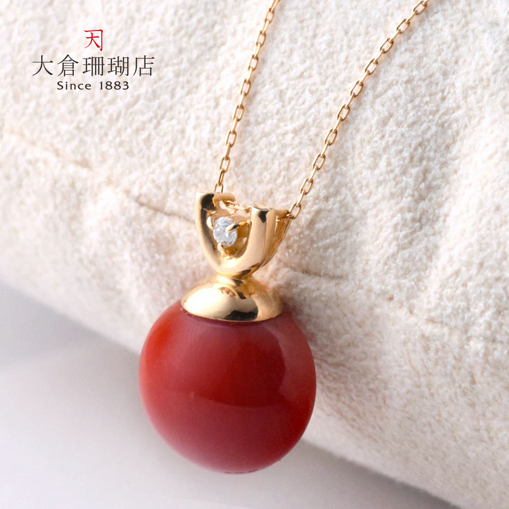 楽天市場】血赤珊瑚 ペンダント トップ ヘッド サンゴ さんご K18 18金