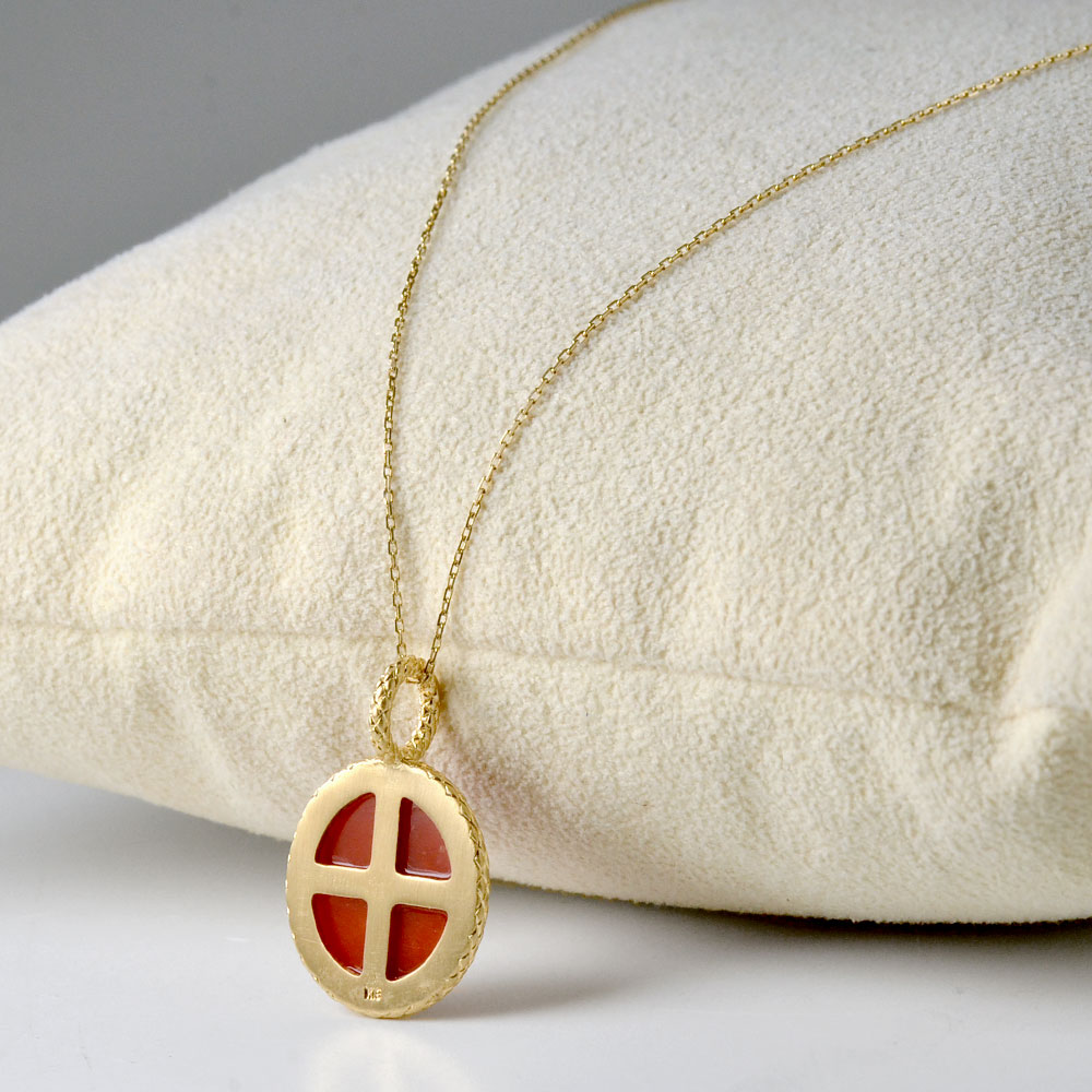 楽天市場】赤珊瑚 ペンダント トップ ヘッド さんご サンゴ K18 18金