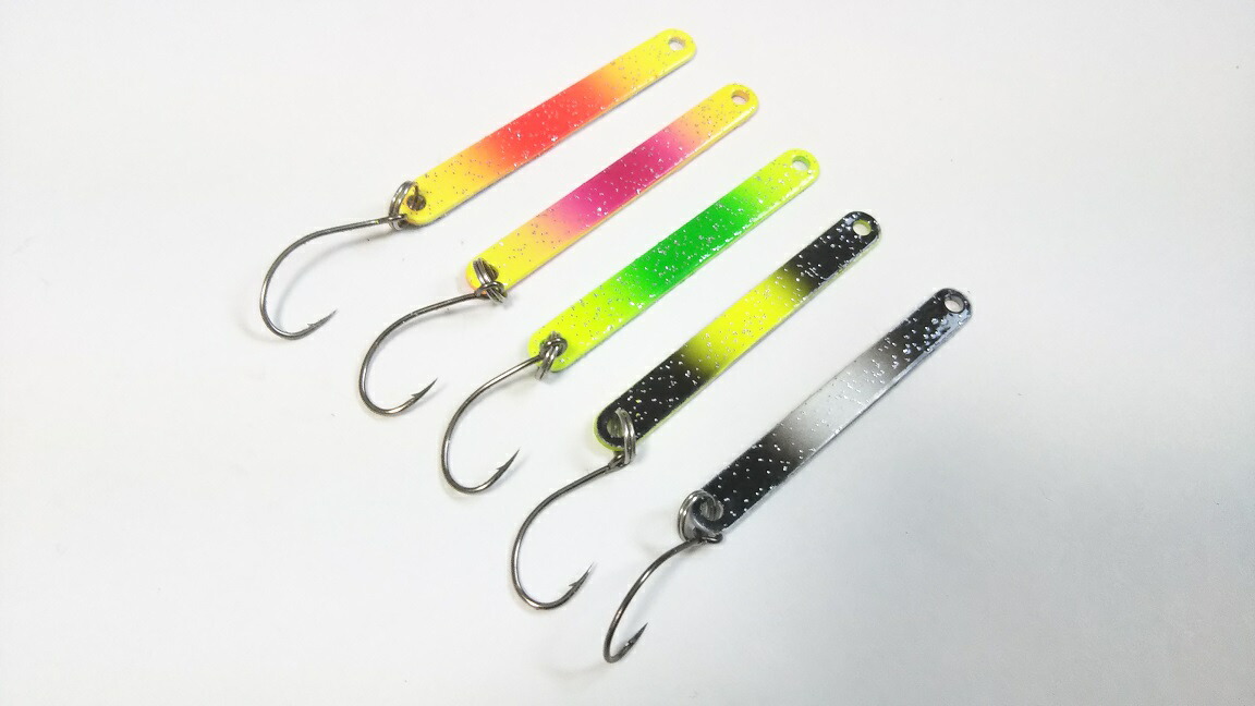 楽天市場】スティックルアー ぐるぐる回転 5色セット 表裏別のカラー