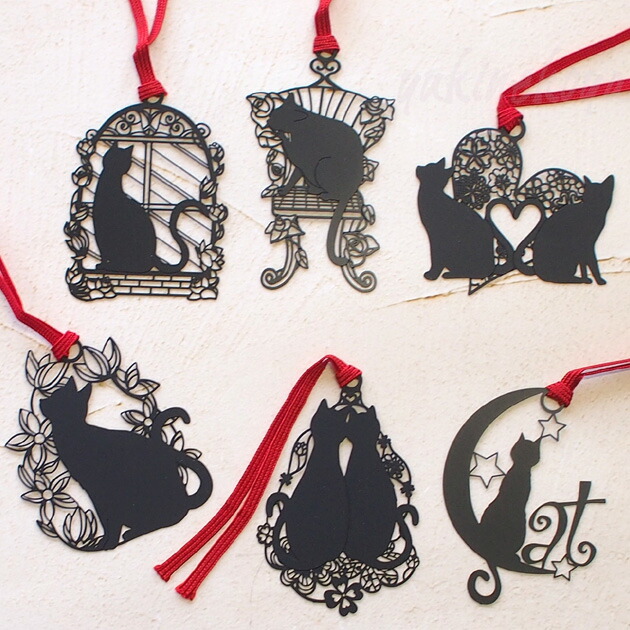 楽天市場】猫 キャットブックマーク ネコ 栞 しおり ブックマーク