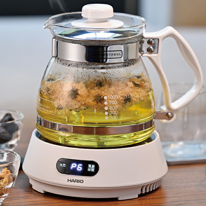 楽天市場】HARIO ハリオ マイコン煎じ器N HMJN-1000-W 漢方 健康茶