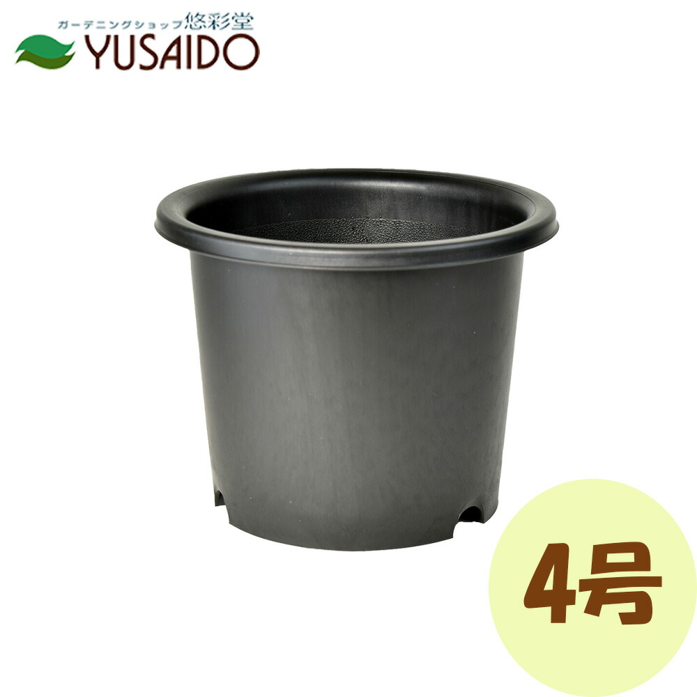 楽天市場】大和プラスチック 菊鉢 4号 ブラック菊鉢 植木鉢 プランター