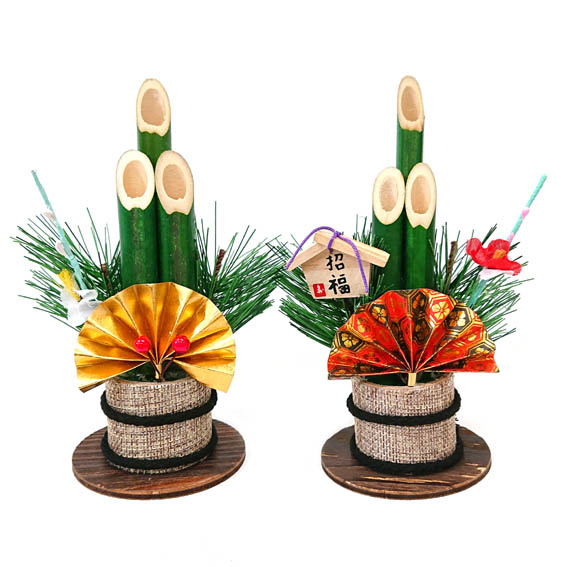 楽天市場】ミニミニ門松 2本入【門松】【お正月飾り】【正月飾り 置物