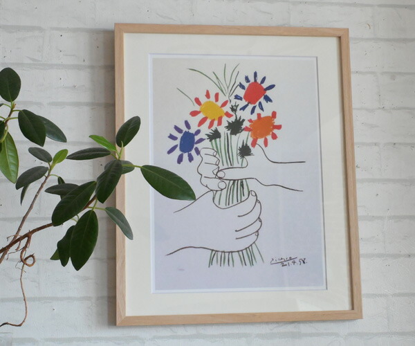 楽天市場】『幅42.5cm アートフレーム ピカソ Le Bouquet』 名画