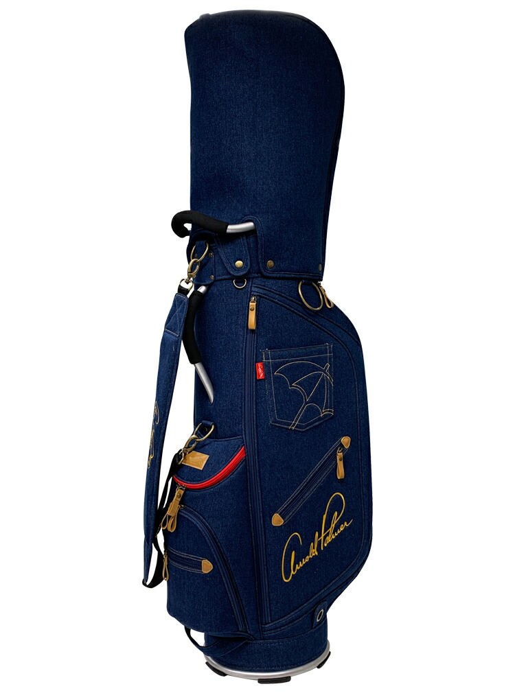 楽天市場】アーノルドパーマー キャディバッグ APCB-15F 9.0型 デニム