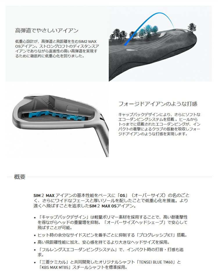 楽天市場】2021年モデル 日本正規品 テーラーメイド SIM2 MAX OS