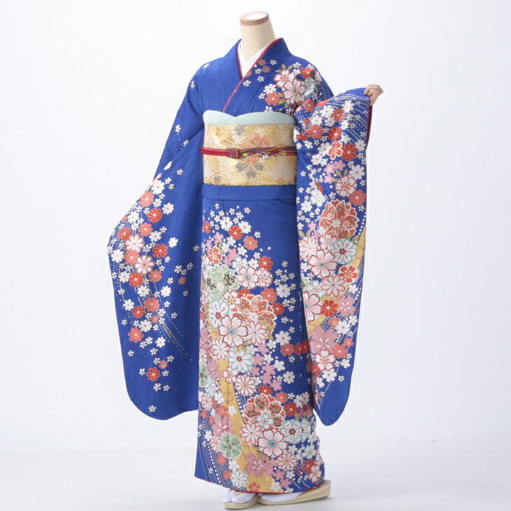 楽天市場】【中古】【購入品】振袖 フルセット Mサイズ 花柄 成人式