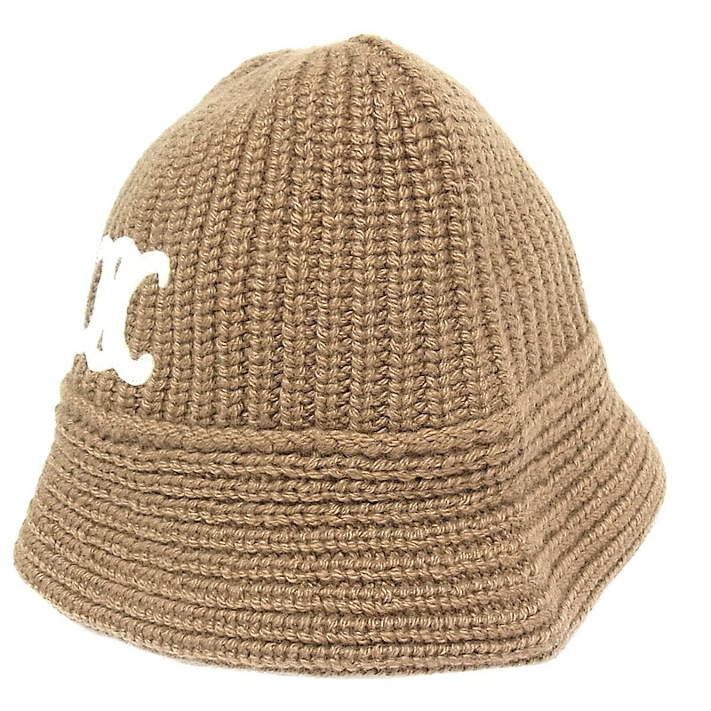 楽天市場】セリーヌ CELINE トリオンフ バケットハットニット帽