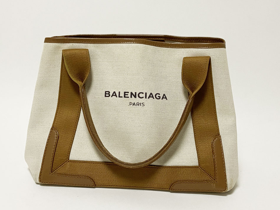 楽天市場】BALENCIAGA バレンシアガ ネイビーカバス S トートバッグ