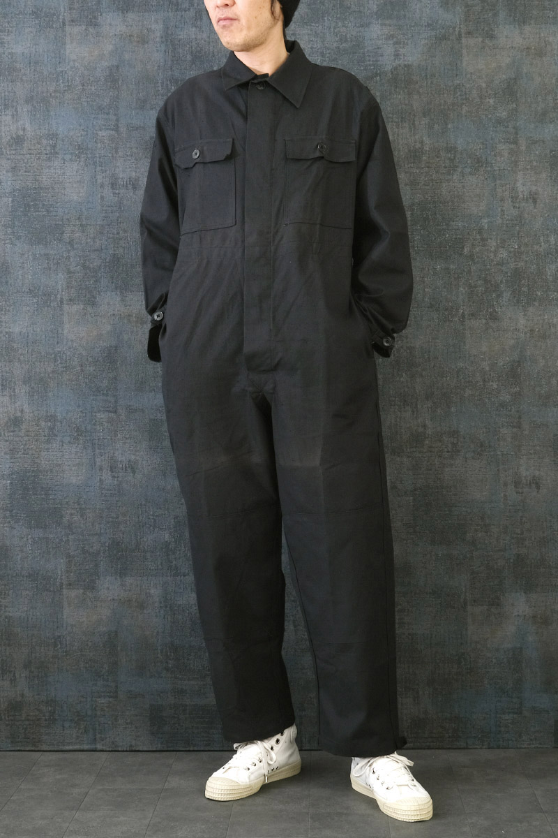 楽天市場】東ドイツ軍 ワーカーカバーオール ブラック デッドストック
