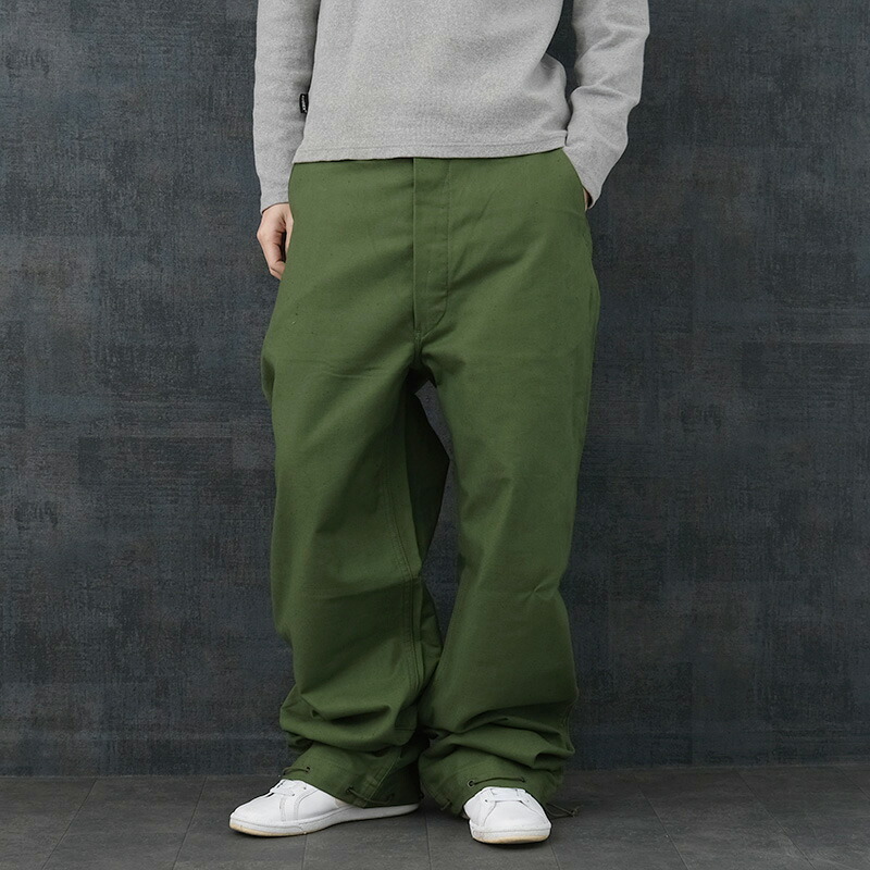 楽天市場】スウェーデン軍 ワークパンツ コットンツイル シンチバック