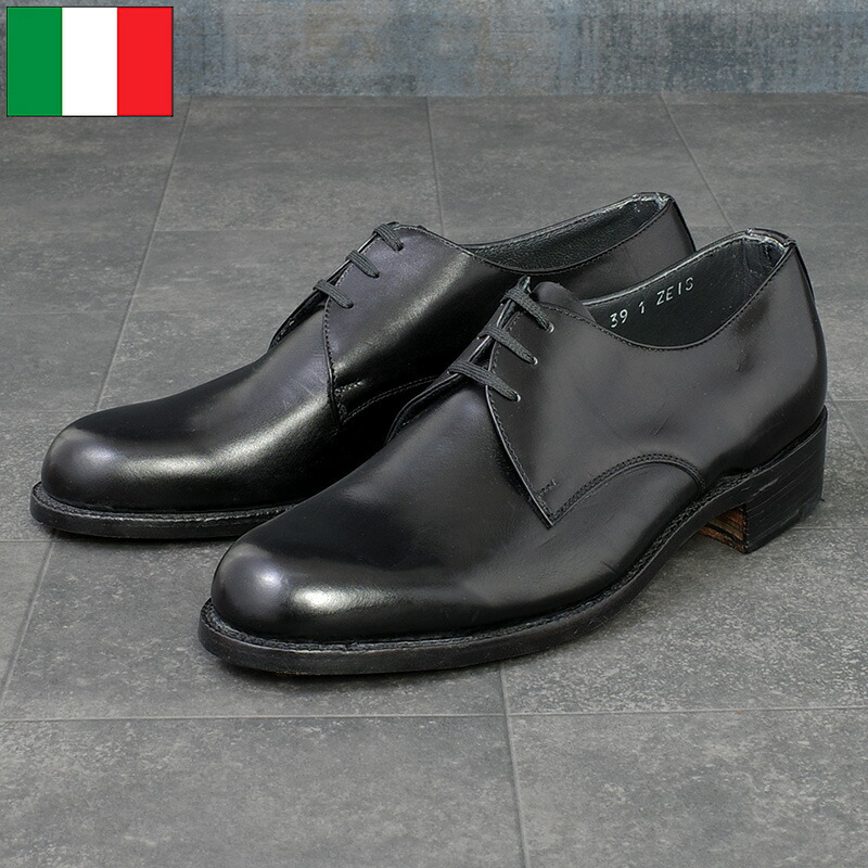 楽天市場】イタリア軍 AMI レザー ドレスシューズ ブラック 3ホール