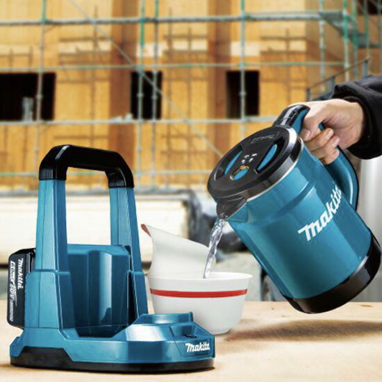 楽天市場】【正規店】 マキタ 充電式ケトル KT360DZ/W (青・白