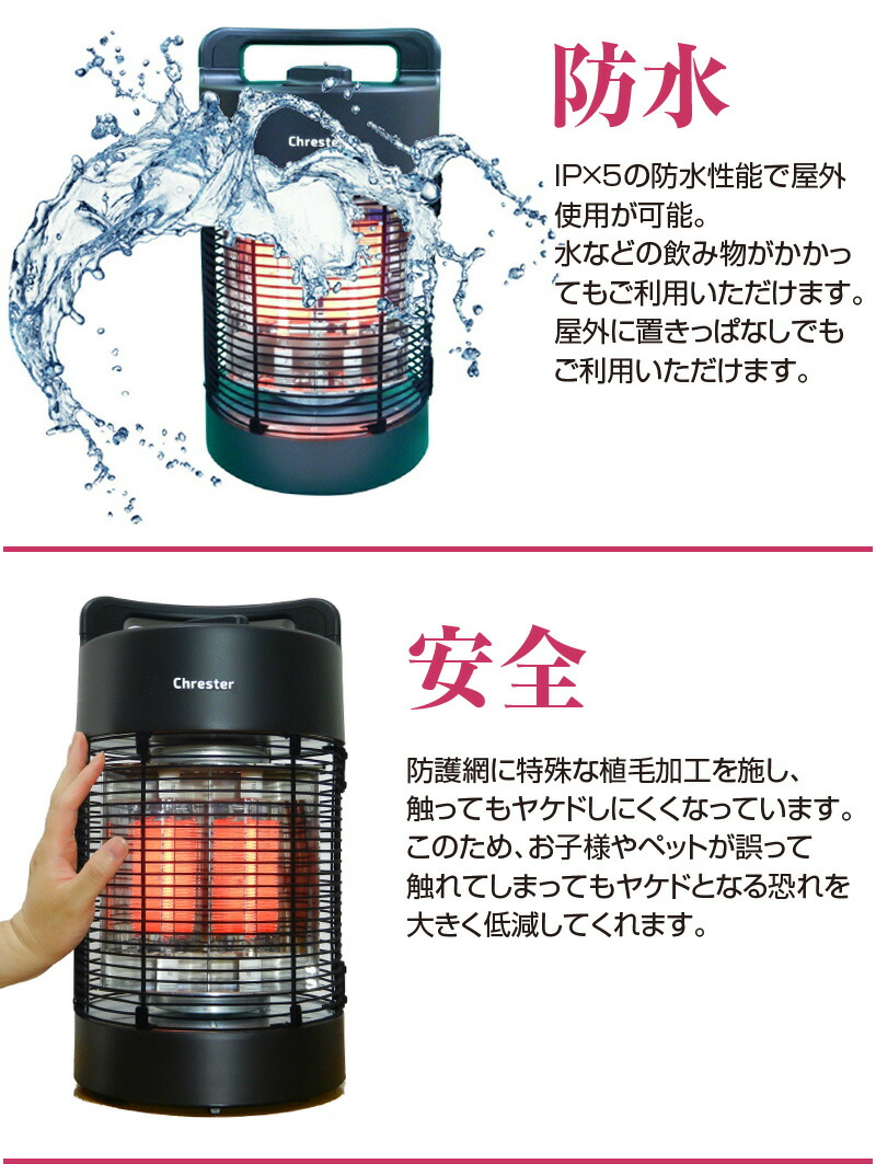 楽天市場】防水 屋外 ヒーター ラウンドヒーター IPx5 防水ヒーター 遠