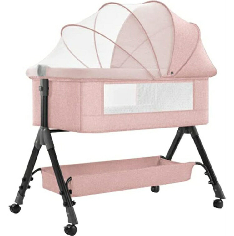 楽天市場】【2024最新版】ミニ ベビーベッド 折りたたみ 幼児用ベッド