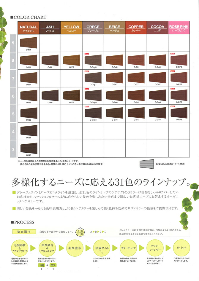 楽天市場】ナプラ ケアテクト OGカラー O−Grg5・グレージュ 80g