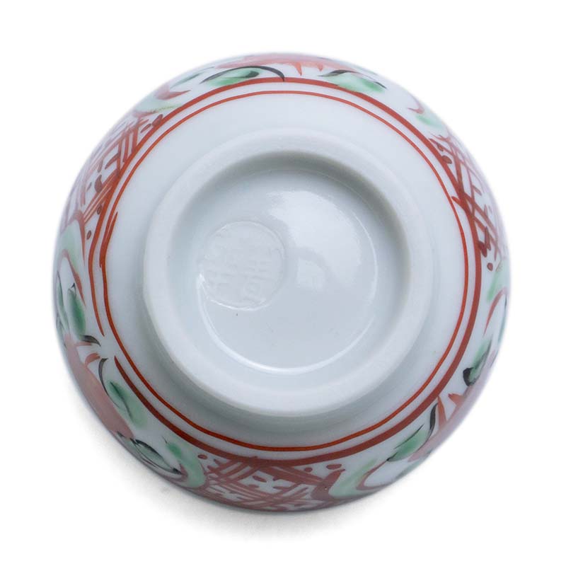 楽天市場】九谷焼：呉須赤絵花文酒盃・須田菁華《ぐい呑》 : 和食器の